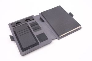 Bloc de Notas Multifuncional al por Mayor con Batería Externa y Cargador Inalámbrico, con Bolsa Organizadora con Cremallera para Productos Únicos - Product Image 3