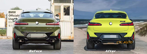 Difusor trasero <span class=keywords><strong>X4</strong></span> G02 LCI actualización X4M difusor de parachoques con tubo para <span class=keywords><strong>BMW</strong></span> <span class=keywords><strong>X4</strong></span> G02 LCI bodykit 2022 <span class=keywords><strong>2023</strong></span> - Product Image 6