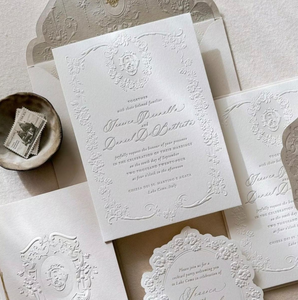 3D High-end <strong>Gift</strong> Postcards Customized High-end Greeting <strong>Cards</strong> Wedding Invitations Embossed Texture Cotton Paper <strong>Cards</strong> - Product Image 2