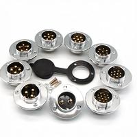 Connecteur métallique GX25 à 7 broches haute intensité pour câble de prise aviation, idéal pour les onduleurs solaires et le stockage d'énergie