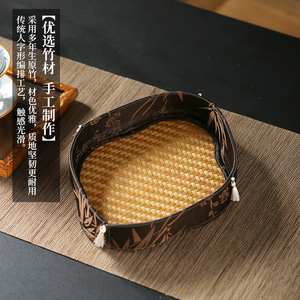 <b>Bamboo</b> Woven Storage Tray Polygon Shape For Living Room Neatening Guizhou Origin YY0498 - Product Image 4