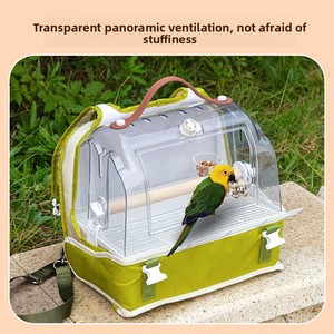 Cage de voyage portable pour oiseaux en acrylique transparent pour le <span class=keywords><strong>camping</strong></span> en plein air, les voyages en voiture, les animaleries et la vente au détail - Product Image 2
