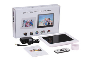 Hot Selling 8 Inch Digital Picture <b>Frame</b> with Remote Control Motion Sensor Photo/Video/Music <b>Play</b> Function Clock - Product Image 6