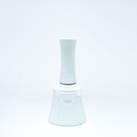 Bouteille de vernis à ongles ronde mignonne de 12ml/15ml avec brosse personnalisée en gros