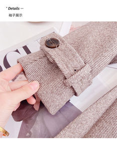 Ensemble Printemps pour Petites Filles : Veste de Costume en Laine, Jupe Courte Plissée, en Coton Épais et au Look Tendance - Product Image 4