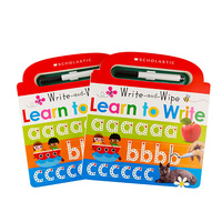 Libro escolar para niños de 2 a 4 años, libro de actividades de aprendizaje temprano, limpia y limpia