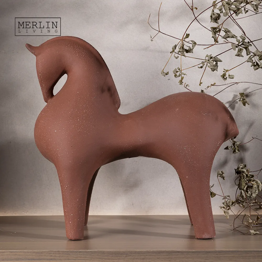 Merlin Living Room Decor Animal Horse Ceramic Decoration Ornament For Modern Home Decor Accessories