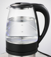 Bouilloire électrique en verre pour usage domestique, grande capacité, verre borosilicate de haute qualité, arrêt automatique, théière transparente, cadeau