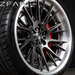 Jantes forgées sur mesure en 2 parties, 15-28 pouces, 5x112, 5x114.3, 5x120, jantes concaves chromées à fond profond pour Audi, <span class=keywords><strong>Bentley</strong></span>, BMW, Rolls-Royce - Product Image 2