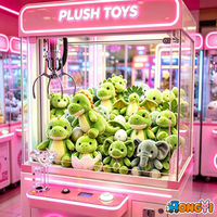 8-Zoll-Klauenpuppe – Plüschtiere für Kranautomaten, gemischte Cartoon-Tier-Stoffpuppen für Arcade-Kran-Spielgewinne