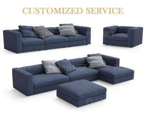 Tessuto blu 2 posti moderno stile nordico divano divano <span class=keywords><strong>per</strong></span> monolocale soggiorno <span class=keywords><strong>mobili</strong></span> - Product Image 6