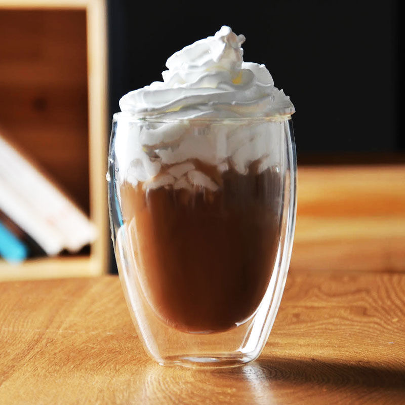 Insulated Coffee Mug with Handle Glass Coffee Cup