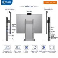 Moniteur d'ordinateur LCED 22/27 pouces à prix d'usine OEM avec taux de rafraîchissement de 75 Hz HDR pour utilisation avec un ordinateur portable de jeu