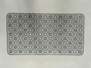Alfombrilla de baño antideslizante de PVC rectangular con ventosas, transparente, para sala de masajes, piscina, hotel, bañera, spa, alfombra de suelo en stock - Product Image 4
