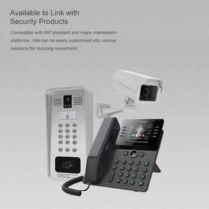 V64 Thủ Kinh Doanh <span class=keywords><strong>IP</strong></span> Điện Thoại Với 12 SIP Dòng Thiết Kế Mới Cho Văn Phòng Sử Dụng Wifi Mạng Tương Thích - Product Image 5