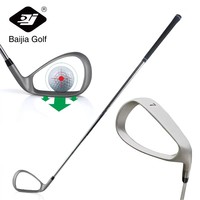 Club d'entraînement au swing de golf, entraîneur de swing, grattoir de gazon de golf idéal pour les débutants pour s'entraîner et réaliser des coups plus précis.