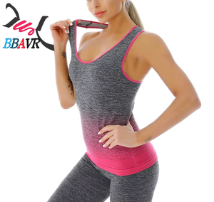Knit Close Fitting <b>Womens</b> Vest Leggings Sets Outdoor Jogging <b>Running</b> Training Cycling Leggings Vest Set for <b>Women</b> Summer - Product Image 2