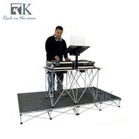 Tapis de finition de scène antidérapant pour les performances système de scène pliante
