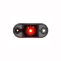 Feu de position et de dégagement LED simple de 2,6 po x 1,1 po, feu de gabarit latéral pour camion et remorque, conforme aux normes SAE/DOT/FMVSS108
