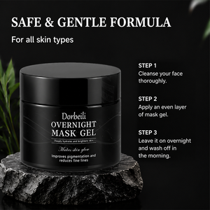 Masker Wajah Gel OEM Overnight Ringan Tidak Berminyak Melembapkan Masker Tidur Menenangkan Kekeringan Meningkatkan Kulit Bercahaya - Product Image 5