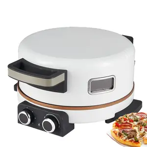 Automatic Pizza Maker Machine With Big View window Fast cooking Electric pizza maker with 12 stone baking wood