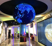 Pantalla LED Esférica Circular Flexible de 360 Grados, Forma Creativa, P2.5 mm, 1m, Color RGB Completo