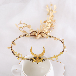 إكسسوارات شعر قوطية قزم عصابة رأس زهرية على شكل جنية لنهضة الهالوين حفلة زفاف قوطية - Product Image 1