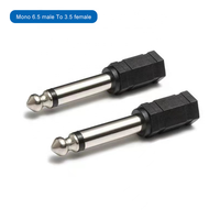 Adaptateur Convertisseur Jack Audio Mono Mâle 6,35 mm (1/4 Pouce) vers Femelle 3,5 mm (1/8 Pouce) pour Microphone et Casque, Accessoire Micro en ABS