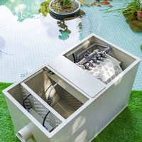 Filtre à tambour combiné automatique 20m³ pour bassin de jardin et bassin à carpes Koï, avec filtre UV intégré et bio, à gravité