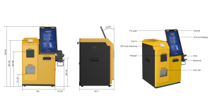 Terminal Punto de Venta con Pantalla Táctil de 15.6 Pulgadas, Quiosco de Pago con Aceptador de Billetes y Monedas para Tiendas de Alimentos y Centros Comerciales - Product Image 2