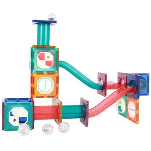 37pc杆3D拼图diy playmags磁性积木积木套装儿童教育连接器玩具和婴儿游戏