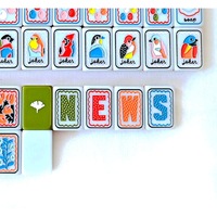 Jeu de tuiles magnétiques de Mahjong, pièces de jeu de table au design personnalisé pour le divertissement familial