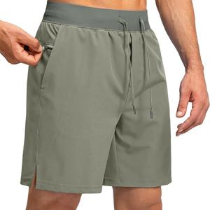 Custom Athletic <b>Men</b> <b>Zipper</b> <b>Pocket</b> Sports <b>Shorts</b> Hot Polyester Cotton Fitness Jogger Workout Casual Custom Summer Printed - Product Image 5