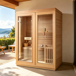 Sauna Interior de Infrarrojos con Bluetooth, Sauna de Madera con Música Terapéutica para Relajación - Product Image 6