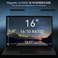 Filtre de confidentialité magnétique amovible pour écran d'ordinateur portable, anti-espion et anti-reflet, pour PC de 13,3, 14 et 15,6 pouces, écran de confidentialité bidirectionnel OEM