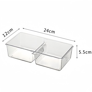 Multi Compartment Jewelry Storage Box Transparent Stackable Beaded Organizers Desktop <b>Display</b> <b>Case</b> For Craft And Accessories - Product Image 4