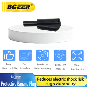 Adaptador Empilhável com Plugue <span class=keywords><strong>Banana</strong></span> de 4.0mm com Proteção de Segurança e Terminal Soldável para Aplicações de Teste de Fiação - Product Image 5