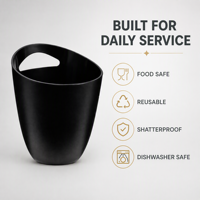Ember Es Plastik Anti Pecah 3L dengan Logo Custom, Bebas BPA, Dapat Digunakan Kembali, Pendingin Anggur & Sampanye dengan Pegangan