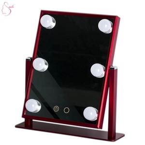 <span class=keywords><strong>Espejo</strong></span> de maquillaje de mesa de inodoro LED estilo círculo de luz rotación de 360 grados - Product Image 5