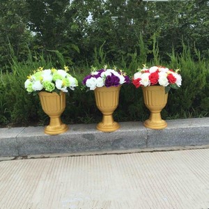 SPR Weiße Runde Römische Säule PVC-Kunststoff Blumenständer für Hochzeits-Tischdekoration Blumen- und Kuchenständer Dekoration - Product Image 6