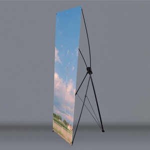 Venta al por mayor X Frame Stand Display <span class=keywords><strong>Banner</strong></span> Tamaño 60*160 cm 80*180 cm X <span class=keywords><strong>Banner</strong></span> Stand ajustable para la venta de <span class=keywords><strong>hamburguesas</strong></span> - Product Image 1