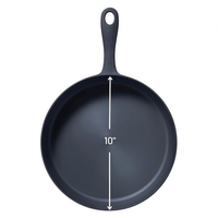 Poêle en fonte pré-culottée antiadhésive pour grillades, sautés, rôtissage, cuisson au four, sur cuisinière, au barbecue et au feu de camp