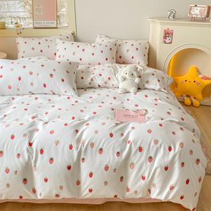 Dệt may nhà đẹp bedding cover 100% Polyester rửa sạch Faux Linen sợi lanh tấm ga trải giường sợi nhỏ Duvet + Cover + Set - Product Image 3
