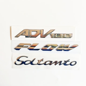 All'ingrosso <span class=keywords><strong>lettere</strong></span> cromate personalizzate in plastica adesivi universali per Auto 3D emblemi Auto distintivi decalcomanie Auto per Tesla, BMW, Jeep - Product Image 5