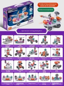 Juguete de Circuitos, Experimento Científico, Set de Física >14 Años, Bloques de Ensamblaje Educativos para Escuela <span class=keywords><strong>Primaria</strong></span>, Programación Geométrica de Plástico - Product Image 6