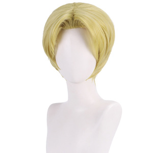 Peluca de Cosplay de Zeke Jaeger de <span class=keywords><strong>35</strong></span> cm, Color Amarillo, del Anime <span class=keywords><strong>Ataque</strong></span> <span class=keywords><strong>a</strong></span> <span class=keywords><strong>los</strong></span> <span class=keywords><strong>Titanes</strong></span>/Shingeki No Kyojin, para Hombre - Product Image 2