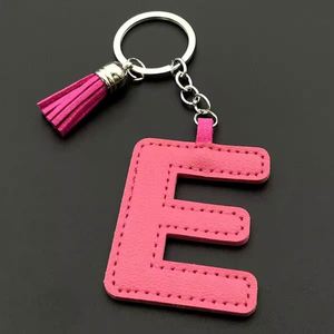 Nuevo Llavero de Cuero PU 2025 con Letras del Alfabeto, 26 Letras Inglesas, Llavero con Flecos de Cuero Coloridos, Colgante de Letra Individual Personalizado - Product Image 5