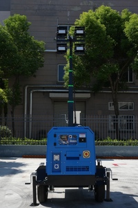 เครื่องกำเนิดไฟฟ้า Per Kins ขนาด 10KVA กำลังไฟ 4x1000w พร้อมเสาไฟแบบแมนนวล เคลื่อนย้ายได้ ใช้สำหรับงานก่อสร้าง เหมืองแร่ กีฬา และสนามกีฬา - Product Image 6