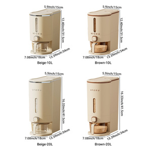 UFORU Dispensador De Granos Elegante 5Kg Contenedor Estético <span class=keywords><strong>para</strong></span> Cereales Caja de Almacenamiento <span class=keywords><strong>para</strong></span> Arroz - Product Image 4