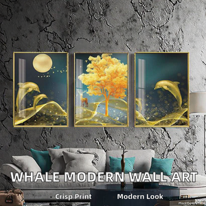 Póster de Papel con Impresión Digital de 10 Colores, Estilo Moderno, Acuarela, Naturaleza Muerta, Animales Marinos, Decoración para Sala de Estar, Todas las Temporadas - Product Image 2